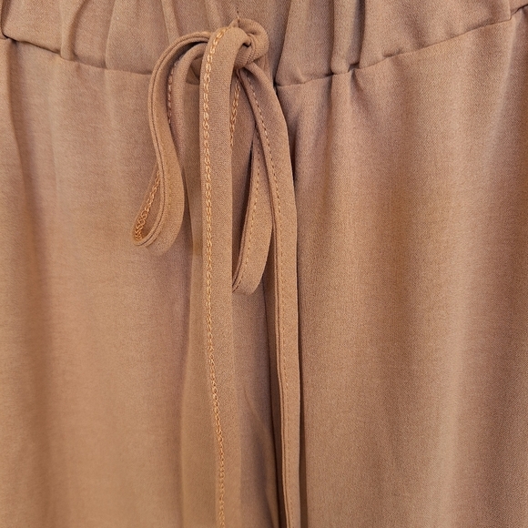 Wide Leg Palazzo Pants Elastic Waist SzXL Lite Weight Fall Color Never Worn - Picture 3 of 10